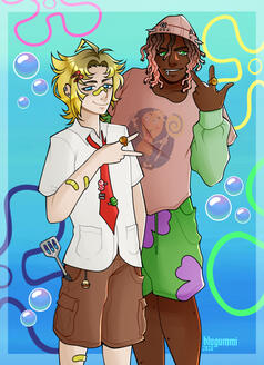 spongebob and patrick - fanart