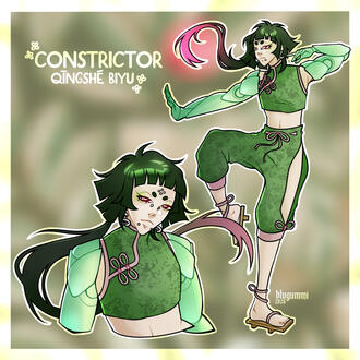 qīngshé biyu | "constrictor" - firebird oc